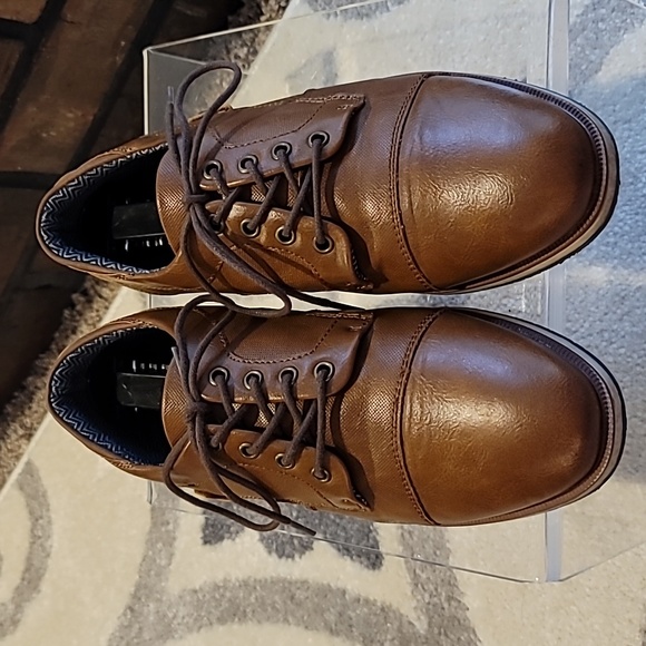 Bulldozer B-52 Oxford vegan materials Cognac color sz 7 - Picture 2 of 10